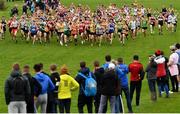 17 October 2021; A general view during the Senior Men's 7500m race during the Autumn Open International Cross Country at the Sport Ireland Campus in Dublin. Photo by Sam Barnes/Sportsfile