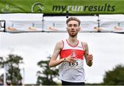 17 October 2021; Thomas McStay of Galway City Harriers AC, Galway, after finishing third in the Senior Men's 7500m during the Autumn Open International Cross Country at the Sport Ireland Campus in Dublin. Photo by Sam Barnes/Sportsfile