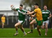 17 October 2021; Keith Beirne of Mohill in action against Oisín McCaffrey of Ballinamore during the Leitrim County Senior Club Football Championship Final match between Mohill and Ballinamore at Páirc Seán Mac Diarmada in Carrick-On-Shannon, Leitrim. Photo by David Fitzgerald/Sportsfile