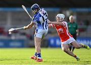 17 October 2021; Conal Keaney of Ballyboden St Enda's in action against Niall Carthy of Cuala during the Go Ahead Dublin County Senior Club Hurling Championship Quarter-Final match between Ballyboden St Enda's and Cuala at Parnell Park in Dublin. Photo by Piaras Ó Mídheach/Sportsfile