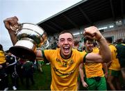 17 October 2021; Niall McGovern of Ballinamore celebrates following the Leitrim County Senior Club Football Championship Final match between Mohill and Ballinamore at Páirc Seán Mac Diarmada in Carrick-On-Shannon, Leitrim. Photo by David Fitzgerald/Sportsfile