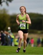 17 October 2021; Isabel Lynch of Na Fianna AC, Meath, competing in the Junior Women's 4500m during the Autumn Open International Cross Country at the Sport Ireland Campus in Dublin. Photo by Sam Barnes/Sportsfile