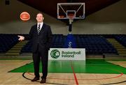 18 October 2021; John Feehan at the National Basketball Arena in Dublin after being announced as the new CEO of Basketball Ireland. Photo by Sam Barnes/Sportsfile