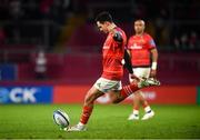 16 October 2021; Joey Carbery of Munster during the United Rugby Championship match between Munster and Connacht at Thomond Park in Limerick. Photo by David Fitzgerald/Sportsfile