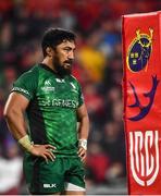 16 October 2021; Bundee Aki of Connacht during the United Rugby Championship match between Munster and Connacht at Thomond Park in Limerick. Photo by David Fitzgerald/Sportsfile