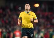 16 October 2021; Referee Chris Busby during the United Rugby Championship match between Munster and Connacht at Thomond Park in Limerick. Photo by David Fitzgerald/Sportsfile