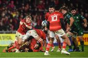 16 October 2021; Craig Casey of Munster during the United Rugby Championship match between Munster and Connacht at Thomond Park in Limerick. Photo by David Fitzgerald/Sportsfile