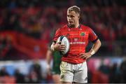 16 October 2021; Craig Casey of Munster during the United Rugby Championship match between Munster and Connacht at Thomond Park in Limerick. Photo by David Fitzgerald/Sportsfile