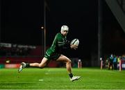 16 October 2021; Mack Hansen of Connacht during the United Rugby Championship match between Munster and Connacht at Thomond Park in Limerick. Photo by David Fitzgerald/Sportsfile