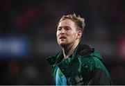 16 October 2021; Kieran Marmion of Connacht warms up during the United Rugby Championship match between Munster and Connacht at Thomond Park in Limerick. Photo by David Fitzgerald/Sportsfile