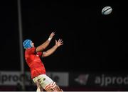 16 October 2021; Tadhg Beirne of Munster during the United Rugby Championship match between Munster and Connacht at Thomond Park in Limerick. Photo by David Fitzgerald/Sportsfile