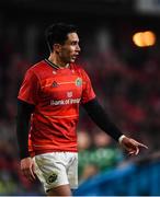 16 October 2021; Joey Carbery of Munster during the United Rugby Championship match between Munster and Connacht at Thomond Park in Limerick. Photo by David Fitzgerald/Sportsfile