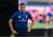 16 October 2021; Ciarán Frawley of Leinster during the United Rugby Championship match between Leinster and Scarlets at the RDS Arena in Dublin. Photo by Ramsey Cardy/Sportsfile