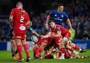 16 October 2021; Gareth Davies of Scarlets during the United Rugby Championship match between Leinster and Scarlets at the RDS Arena in Dublin. Photo by Ramsey Cardy/Sportsfile