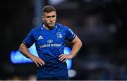 16 October 2021; Jordan Larmour of Leinster during the United Rugby Championship match between Leinster and Scarlets at the RDS Arena in Dublin. Photo by Ramsey Cardy/Sportsfile