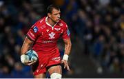 16 October 2021; Aaron Shingler of Scarlets during the United Rugby Championship match between Leinster and Scarlets at the RDS Arena in Dublin. Photo by Ramsey Cardy/Sportsfile