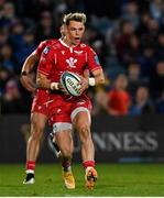 16 October 2021; Tom Rogers of Scarlets during the United Rugby Championship match between Leinster and Scarlets at the RDS Arena in Dublin. Photo by Ramsey Cardy/Sportsfile