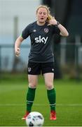18 October 2021; Amber Barrett during a Republic of Ireland training session at the FAI National Training Centre in Abbotstown, Dublin. Photo by Stephen McCarthy/Sportsfile