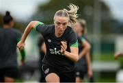 18 October 2021; Louise Quinn during a Republic of Ireland training session at the FAI National Training Centre in Abbotstown, Dublin. Photo by Stephen McCarthy/Sportsfile