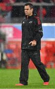 16 October 2021; Munster head coach Johann van Graan before the United Rugby Championship match between Munster and Connacht at Thomond Park in Limerick. Photo by Piaras Ó Mídheach/Sportsfile