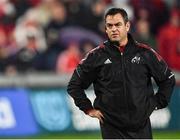 16 October 2021; Munster head coach Johann van Graan before the United Rugby Championship match between Munster and Connacht at Thomond Park in Limerick. Photo by Piaras Ó Mídheach/Sportsfile