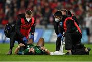 16 October 2021; Caolin Blade of Connacht receives medical attention for an injury during the United Rugby Championship match between Munster and Connacht at Thomond Park in Limerick. Photo by Piaras Ó Mídheach/Sportsfile