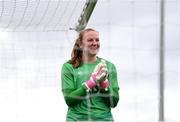 18 October 2021; Goalkeeper Courtney Brosnan during a Republic of Ireland training session at the FAI National Training Centre in Abbotstown, Dublin. Photo by Stephen McCarthy/Sportsfile