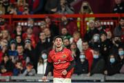 16 October 2021; Joey Carbery of Munster during the United Rugby Championship match between Munster and Connacht at Thomond Park in Limerick. Photo by Piaras Ó Mídheach/Sportsfile