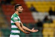 18 October 2021; Danny Mandroiu of Shamrock Rovers during the SSE Airtricity League Premier Division match between Shamrock Rovers and Bohemians at Tallaght Stadium in Dublin. Photo by Seb Daly/Sportsfile
