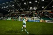 18 October 2021; Aaron Greene of Shamrock Rovers applauds the supporters after the SSE Airtricity League Premier Division match between Shamrock Rovers and Bohemians at Tallaght Stadium in Dublin. Photo by Stephen McCarthy/Sportsfile