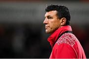15 October 2021; Emirates Lions forwards coach Albert van den Berg during the United Rugby Championship match between Ulster and Emirates Lions at Kingspan Stadium in Belfast. Photo by Ramsey Cardy/Sportsfile