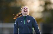 19 October 2021; Lucy Quinn during a Republic of Ireland training session at the FAI National Training Centre in Abbotstown, Dublin. Photo by Stephen McCarthy/Sportsfile