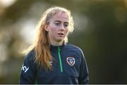 19 October 2021; Aoibheann Clancy during a Republic of Ireland training session at the FAI National Training Centre in Abbotstown, Dublin. Photo by Stephen McCarthy/Sportsfile