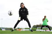 19 October 2021; Goalkeeper Amanda Budden during a Republic of Ireland training session at the FAI National Training Centre in Abbotstown, Dublin. Photo by Stephen McCarthy/Sportsfile