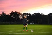 19 October 2021; Amber Barrett during a Republic of Ireland training session at the FAI National Training Centre in Abbotstown, Dublin. Photo by Stephen McCarthy/Sportsfile