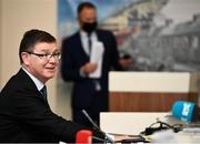 20 October 2021; Ard Stiúrthóir of the GAA Tom Ryan during the Special Congress Media Briefing at the GAA Museum at Croke Park in Dublin. Photo by David Fitzgerald/Sportsfile