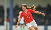 20 October 2021; Serena Li Puma of Switzerland celebrates after scoring her side's first goal during the UEFA Women's U19 Championship Qualifier match between Switzerland and Northern Ireland at Jackman Park in Limerick. Photo by Eóin Noonan/Sportsfile