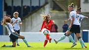 20 October 2021; Alena Bienz of Switzerland has a shot on goal during the UEFA Women's U19 Championship Qualifier match between Switzerland and Northern Ireland at Jackman Park in Limerick. Photo by Eóin Noonan/Sportsfile