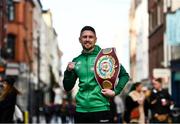 20 October 2021; Jason Quigley poses for a portrait after a media conference on Grafton Street in Dublin. Photo by David Fitzgerald/Sportsfile