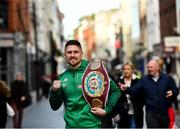 20 October 2021; Jason Quigley poses for a portrait after a media conference on Grafton Street in Dublin. Photo by David Fitzgerald/Sportsfile