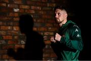 20 October 2021; Jason Quigley poses for a portrait after a media conference at the Marlin Hotel, St Stephen's Green in Dublin. Photo by David Fitzgerald/Sportsfile
