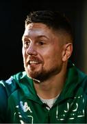 20 October 2021; Jason Quigley during a media conference at the Marlin Hotel, St Stephen's Green in Dublin. Photo by David Fitzgerald/Sportsfile