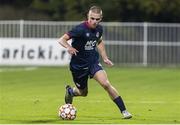 20 October 2021; Adam Murphy of St Patrick's Athletic during the UEFA Youth League first round second leg match between Crvena Zvezda and St Patrick’s Athletic at Cukaricki Stadium in Belgrade, Serbia. Photo by Nikola Krstic/Sportsfile