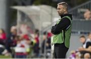 20 October 2021; St Patrick's Athletic head coach Seán O'Connor during the UEFA Youth League first round second leg match between Crvena Zvezda and St Patrick’s Athletic at Cukaricki Stadium in Belgrade, Serbia. Photo by Nikola Krstic/Sportsfile