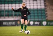 20 October 2021; Megan Connolly during a Republic of Ireland training session at Tallaght Stadium in Dublin. Photo by Stephen McCarthy/Sportsfile