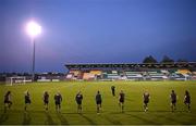 20 October 2021; Manager Vera Pauw and her players during a Republic of Ireland training session at Tallaght Stadium in Dublin. Photo by Stephen McCarthy/Sportsfile