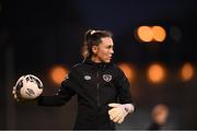 20 October 2021; Goalkeeper Amanda Budden during a Republic of Ireland training session at Tallaght Stadium in Dublin. Photo by Stephen McCarthy/Sportsfile