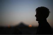 20 October 2021; Manager Vera Pauw speaks to media ahead of a Republic of Ireland training session at Tallaght Stadium in Dublin. Photo by Stephen McCarthy/Sportsfile