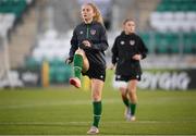 20 October 2021; Aoibheann Clancy during a Republic of Ireland training session at Tallaght Stadium in Dublin. Photo by Stephen McCarthy/Sportsfile