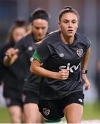 20 October 2021; Jessica Ziu during a Republic of Ireland training session at Tallaght Stadium in Dublin. Photo by Stephen McCarthy/Sportsfile